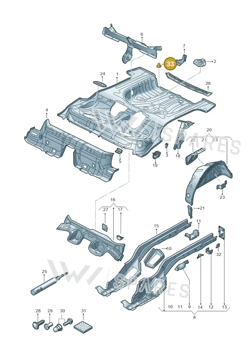WHT006399 — Audi Q2 (2016-2025) diagram 803803100, position 33