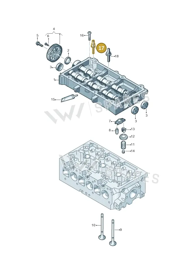 WHT006423 — Audi A1 Sportback (2014-2018) diagram 773109200, position 17