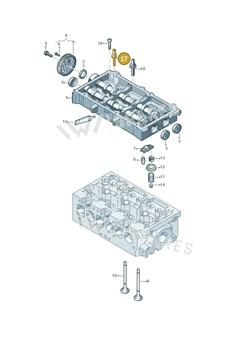 WHT006423 — Skoda Fabia (2014-2022) diagram 773109200, position 17
