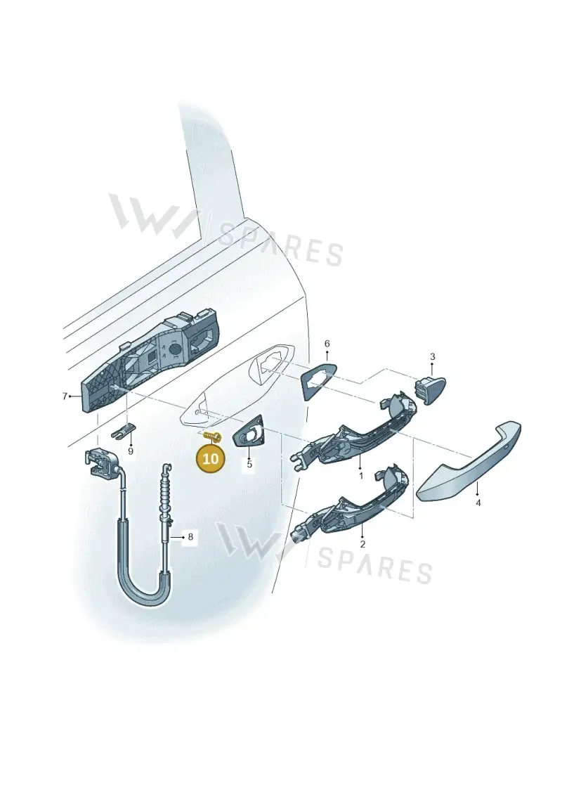 WHT006434 — Audi Q4 Sportback (2021-2025) diagram 596839000, position 10
