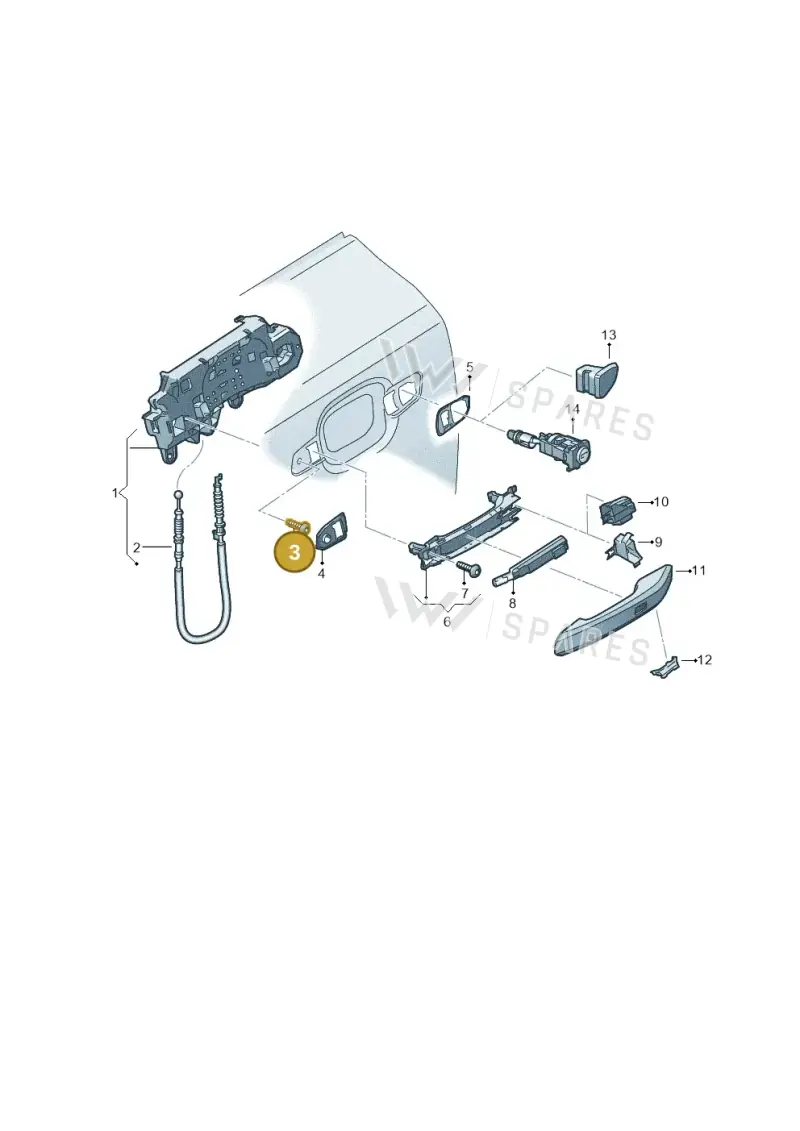 WHT006434 — Audi RS4 Avant (2017-2025) diagram 896837000, position 3