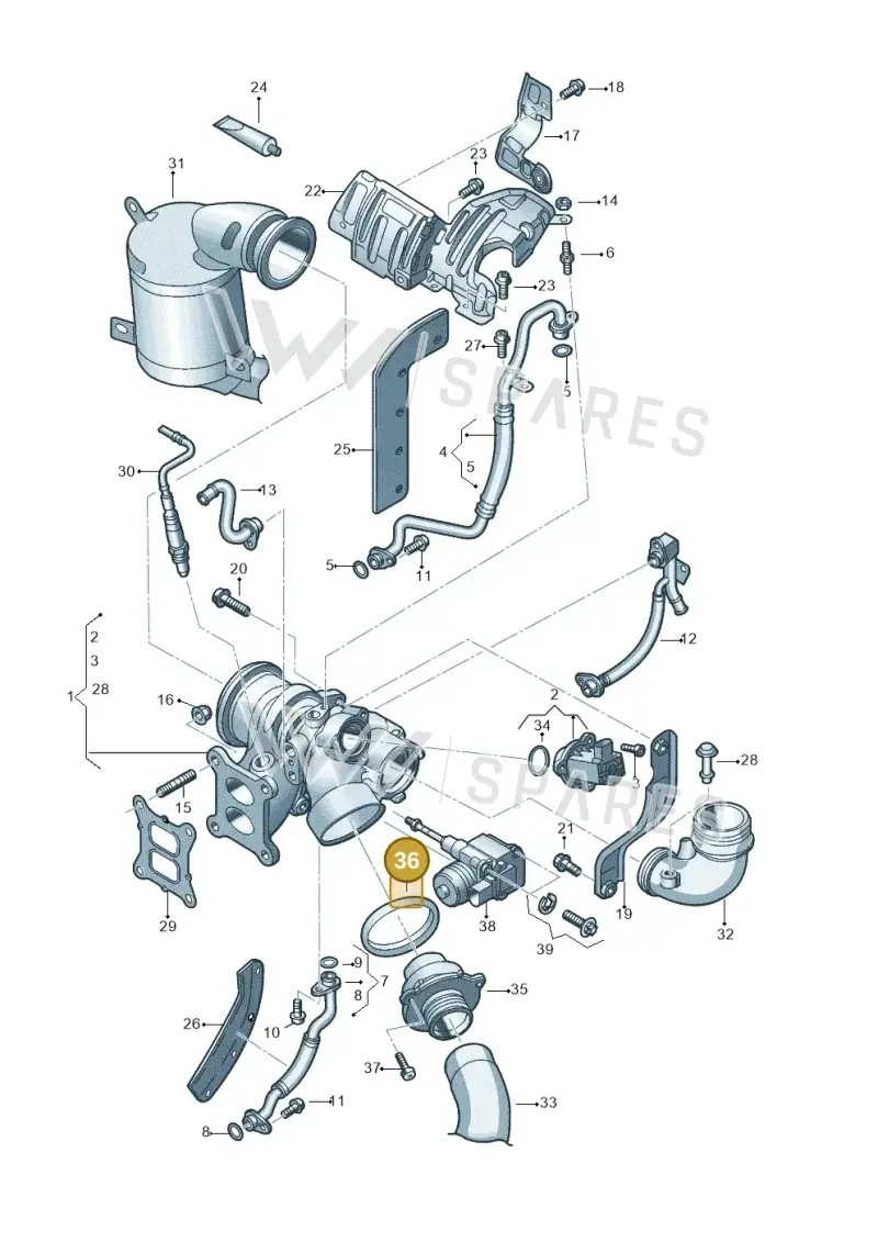 WHT006482 — Volkswagen Tiguan 2.0 4Motion (2017-2024) diagram 496145052, position 36