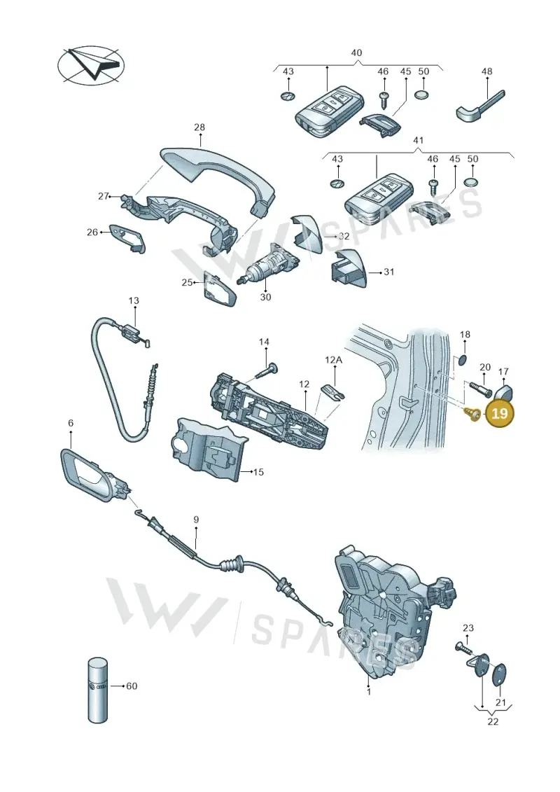 WHT006516 — Skoda Octavia (2019-2022) diagram 585837000, position 19