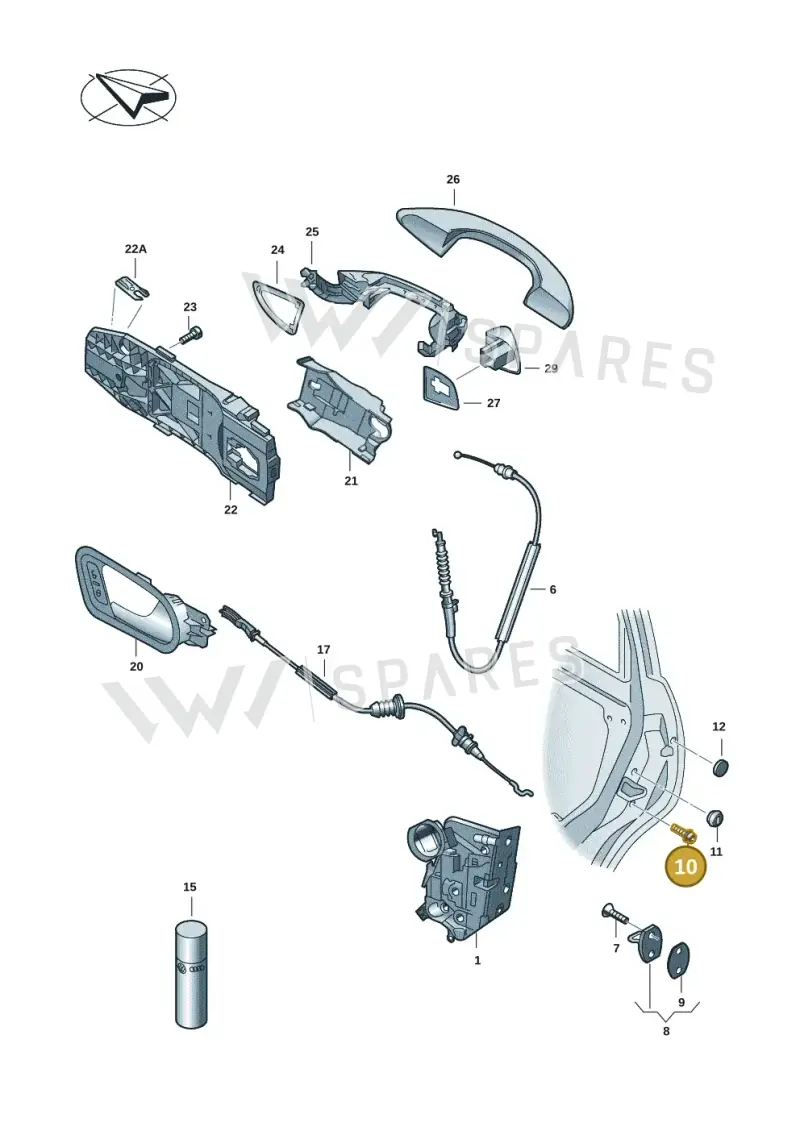 WHT006516 — Skoda Octavia (2019-2022) diagram 585839001, position 10