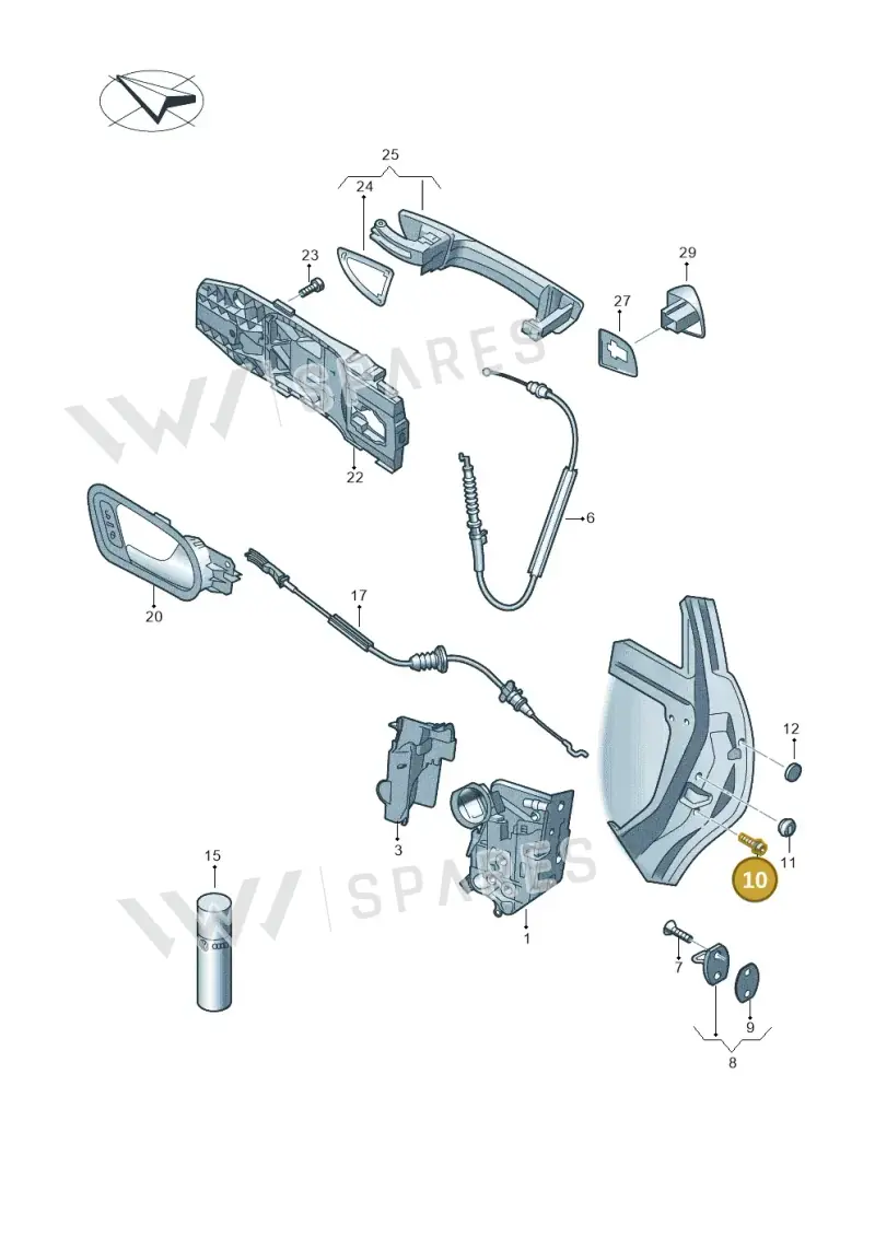 WHT006516 — Skoda Fabia (2021-2022) diagram 649839000, position 10