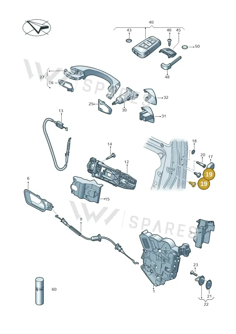 WHT006516 — Skoda Fabia (2021-2022) diagram 851837000, position 19