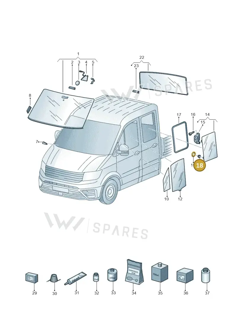 WHT006539 — Volkswagen Crafter (2016-2025) diagram 807845000, position 18