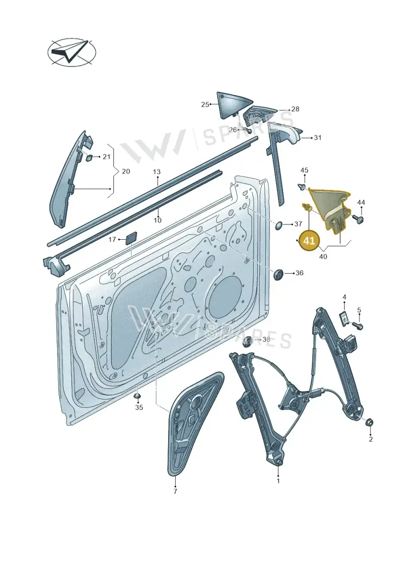 WHT006587 — Volkswagen Lamando (2021-) diagram 828837600, position 41