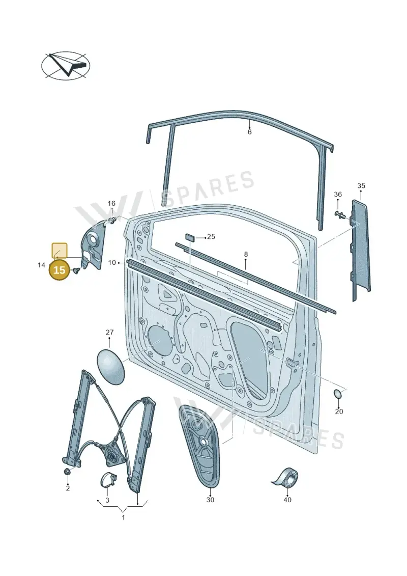 WHT006587 — Volkswagen Taigo (2021-2024) diagram 837837600, position 15