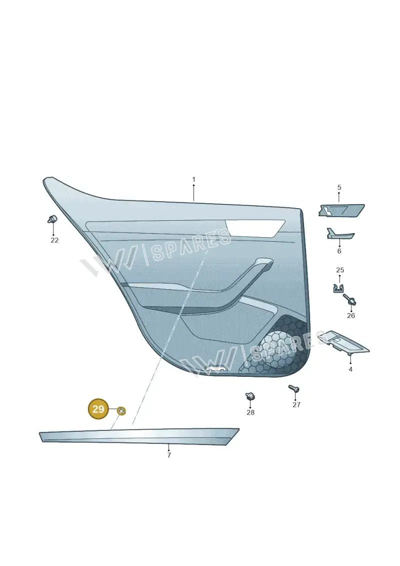 WHT006661 — Skoda Superb Combi (2015-2024) diagram 851867400, position 29