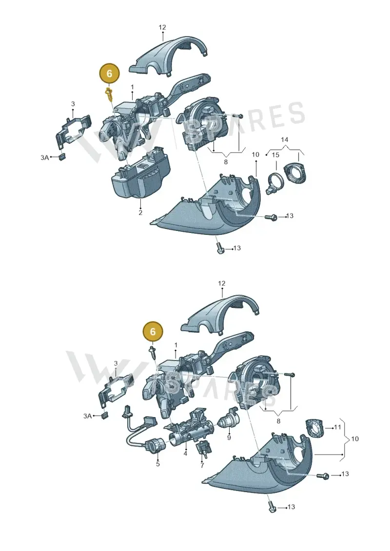 WHT006663 — Audi A1 Sportback (2014-2018) diagram 728905700, position 6