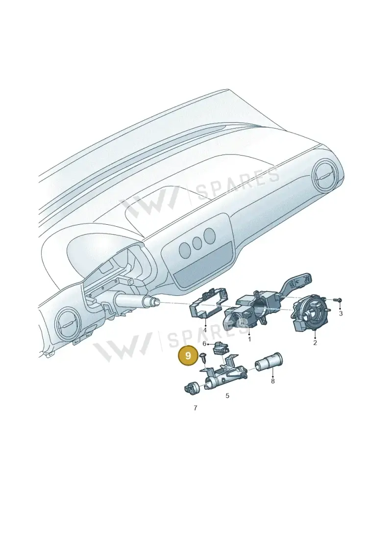 WHT006663 — SEAT Mii Electric (2020-2021) diagram 772953500, position 9
