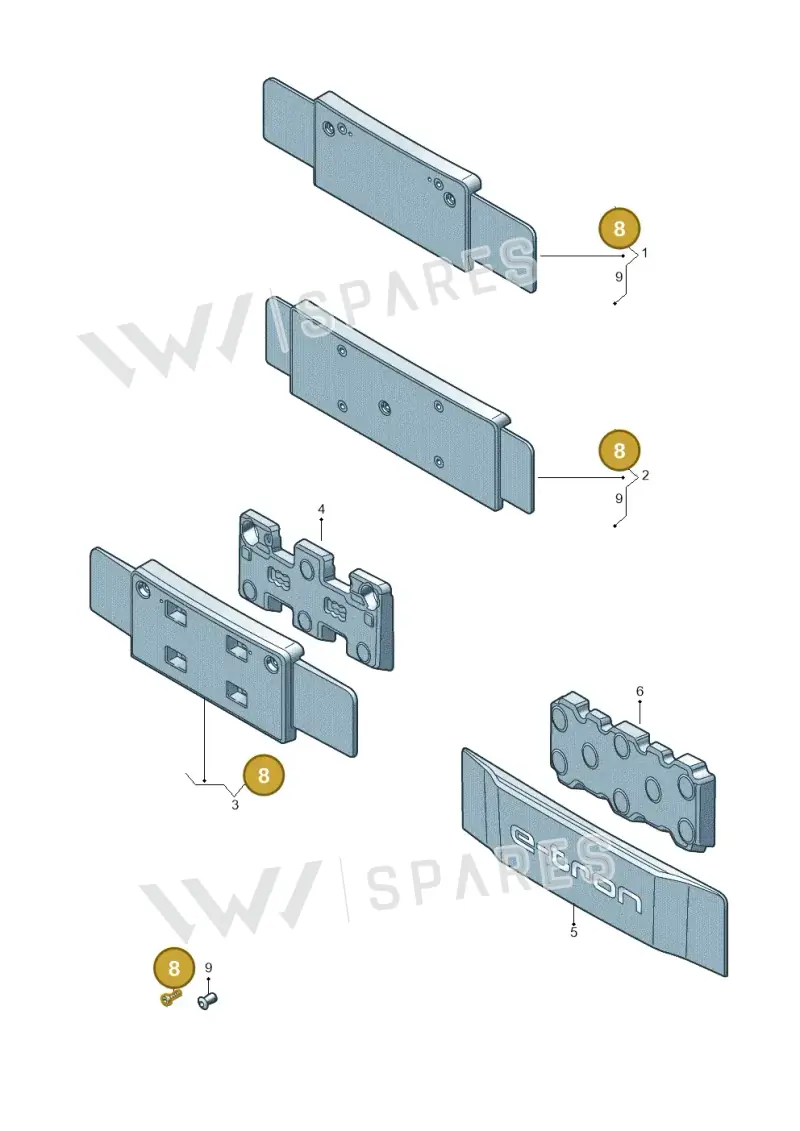 WHT006726 — Audi A3 Sportback (2016-2020) diagram 745807440, position 8
