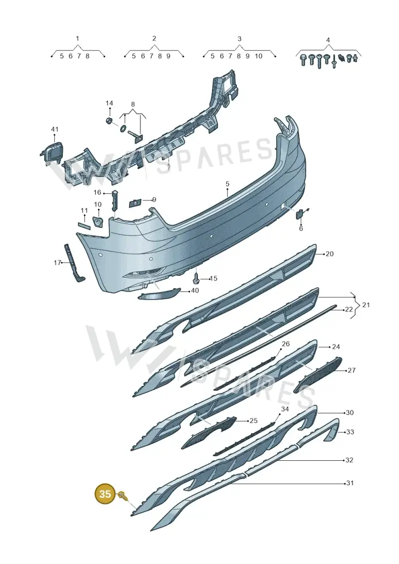 WHT006726 — Audi A3 Sportback (2016-2020) diagram 890807600, position 35
