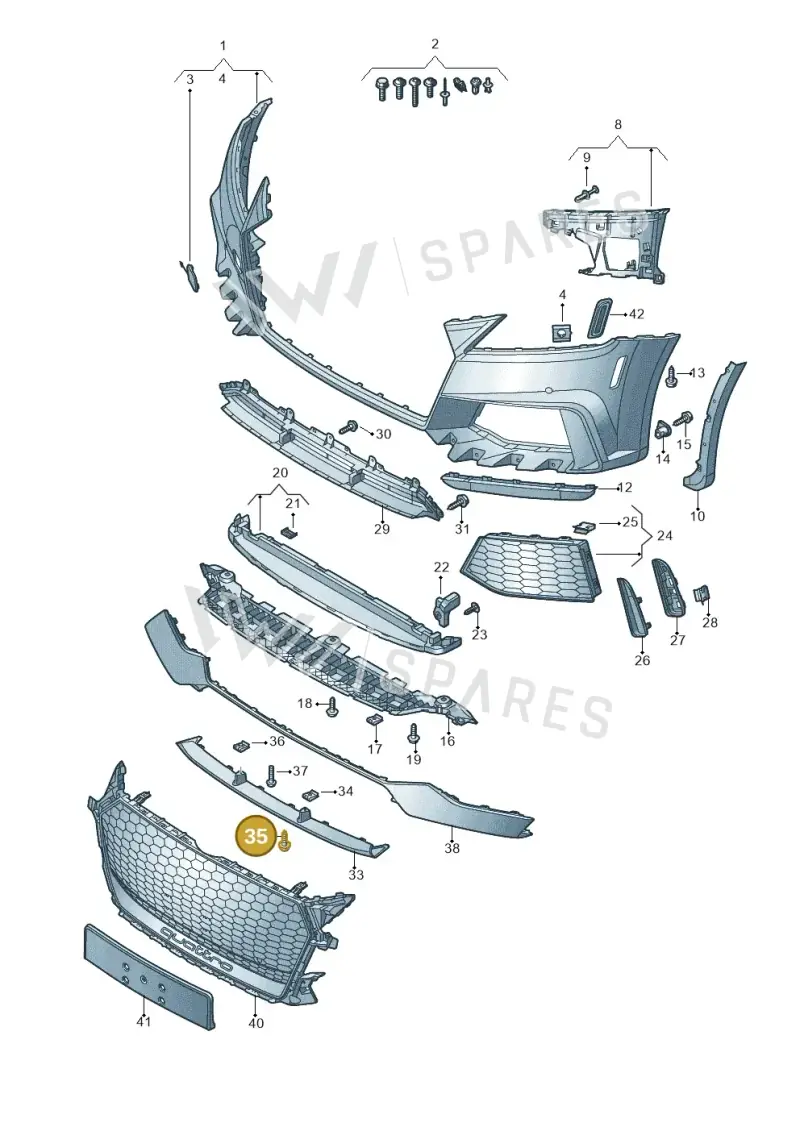 WHT006726 — Audi TT RS (2016-2023) diagram 898807100, position 35