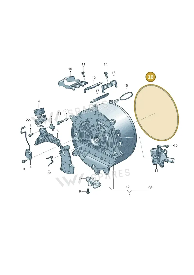 WHT006741 — Audi A6 (2018-2025) diagram 896325630, position 16