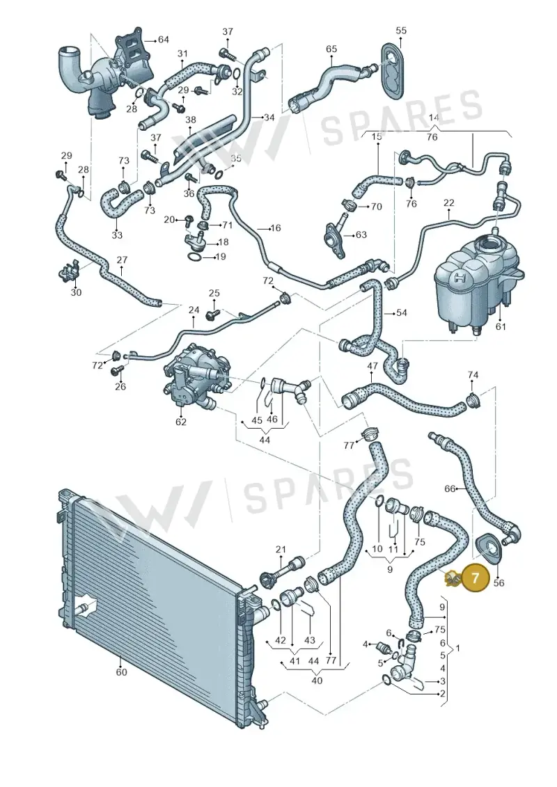 WHT006829 — Audi A5 Sportback (2016-2025) diagram 849121210, position 7