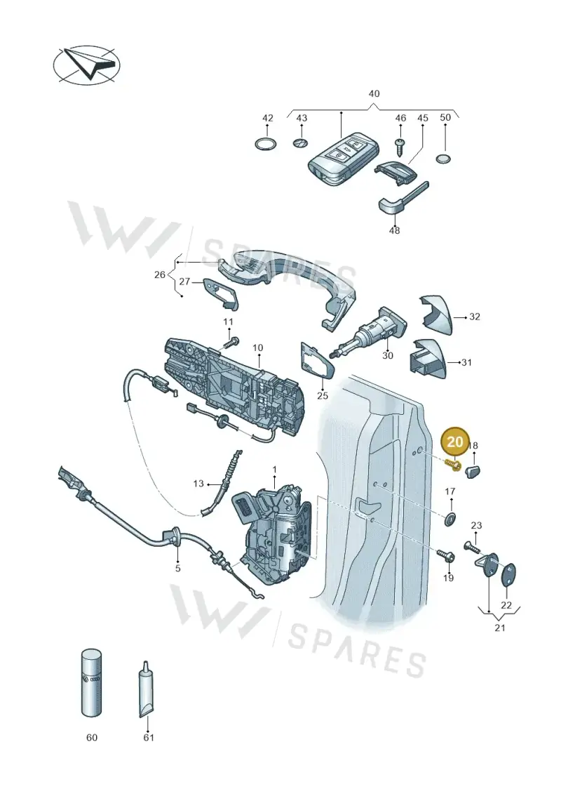 WHT006867 — Volkswagen Arteon (2017-2023) diagram 828837000, position 20