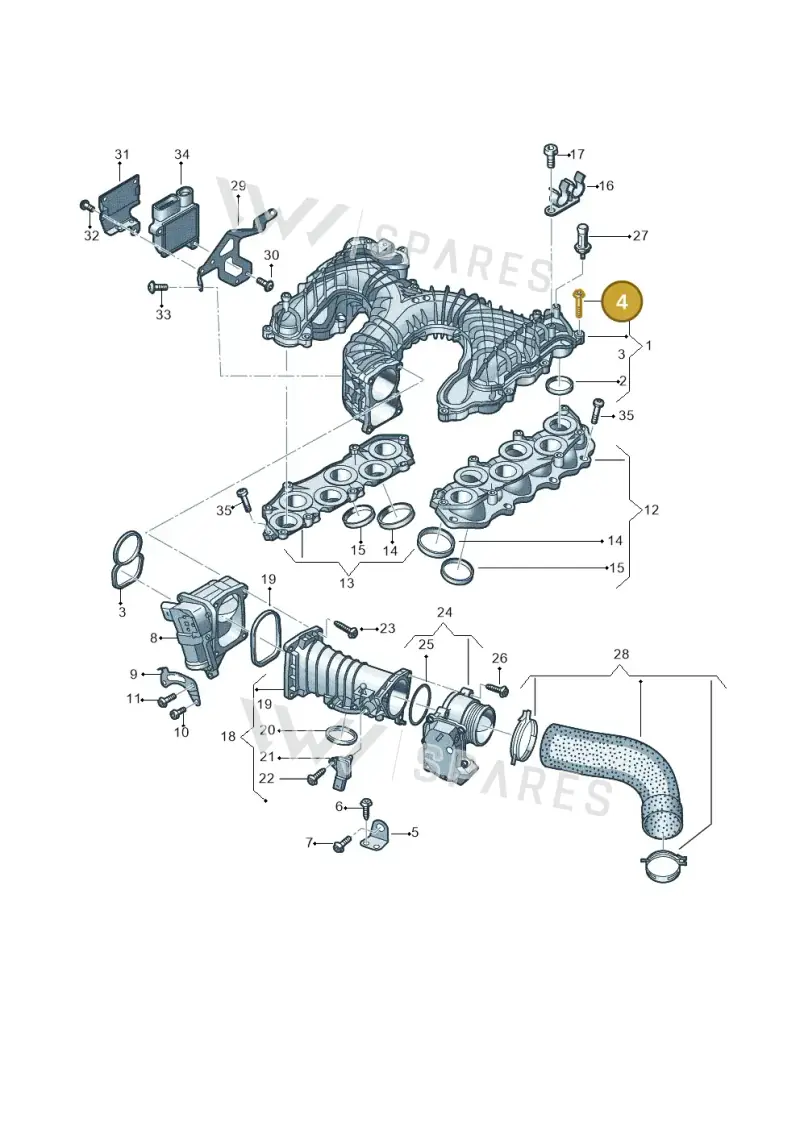 WHT006896 — Volkswagen Touareg (2017-2023) diagram 838129650, position 4