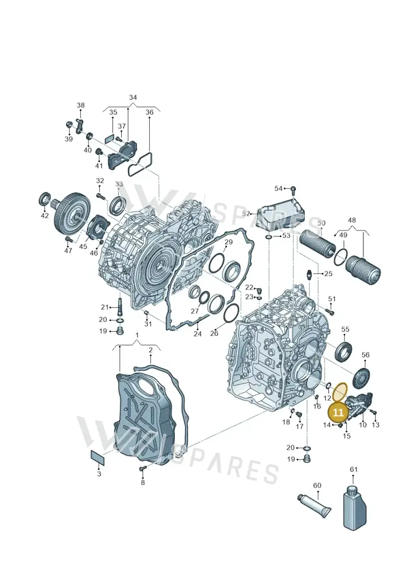 WHT006923 — Volkswagen Passat estate (2023-) diagram 7t0300705, position 11