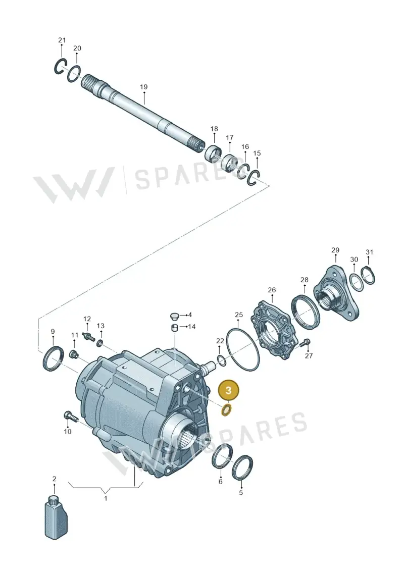 WHT006934 — Audi Q3 (2018-2025) diagram 597409051, position 3