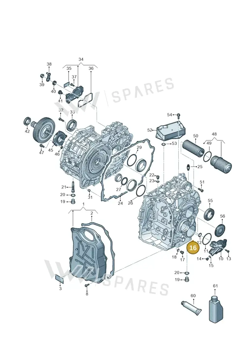 WHT007010 — Volkswagen Passat estate (2023-) diagram 7t0300705, position 16