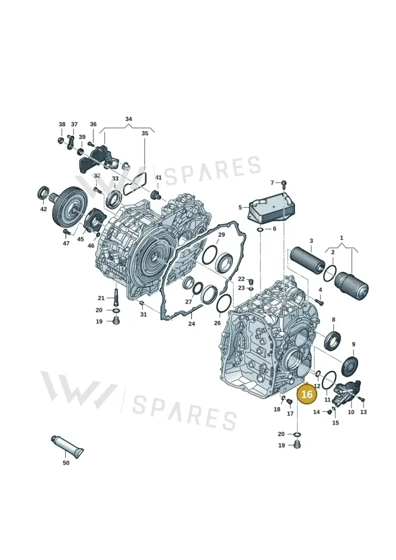 WHT007010 — Volkswagen Golf 2.0 BlueMotion (2019-2024) diagram 827300703, position 16