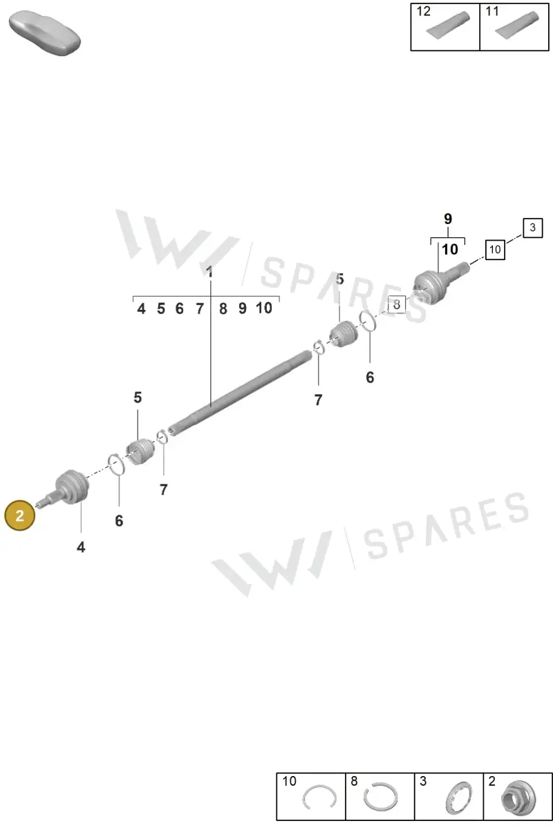WHT007021 — Porsche Panamera (2023-2025) diagram p58501100, position 2
