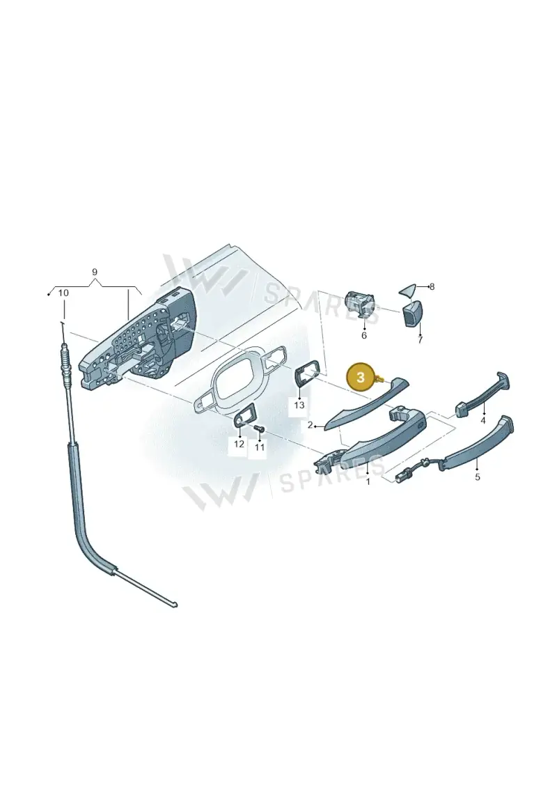WHT007097 — Audi Q5 qu. 2.0 TDI (2012-2017) diagram 751839010, position 3