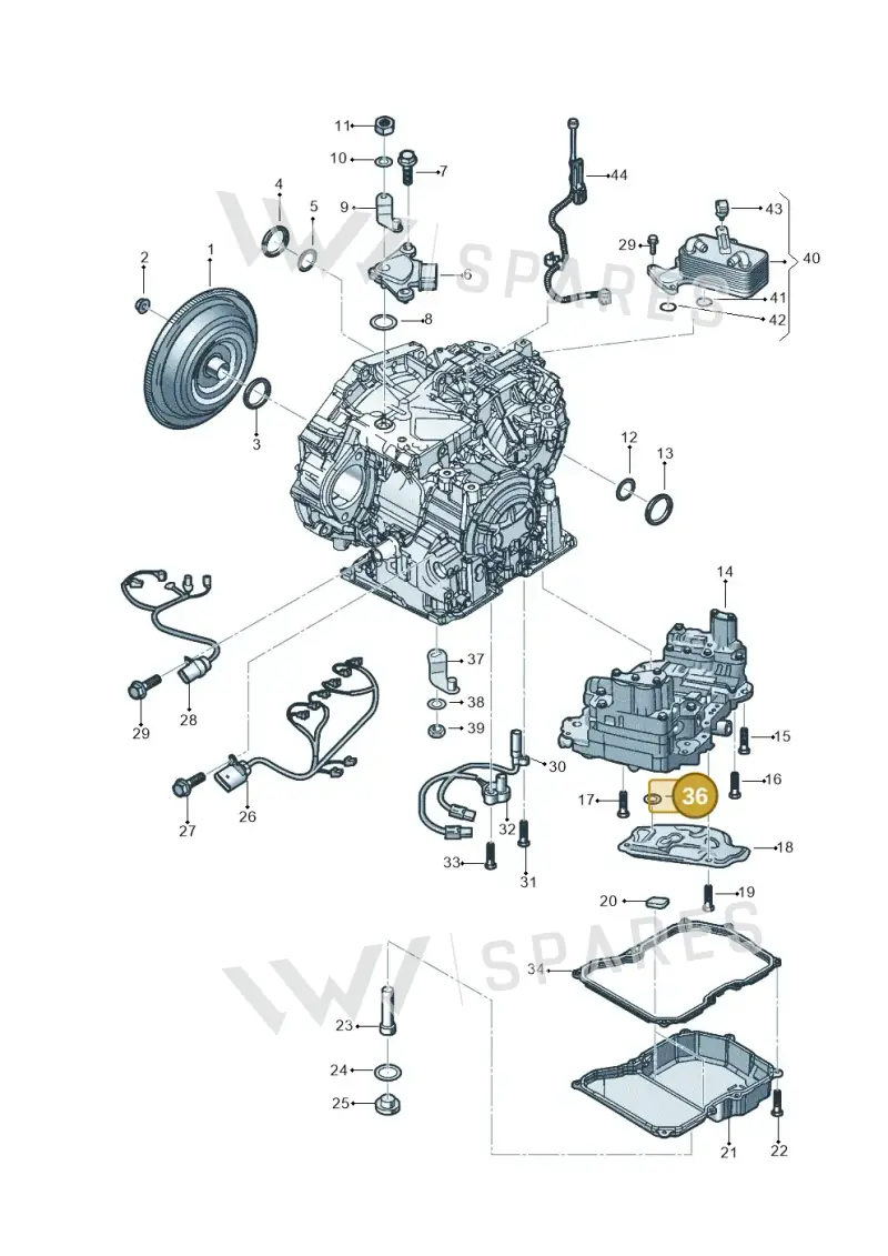WHT007120 — Volkswagen Taos 1.4 (2021-2023) diagram 431300251, position 36