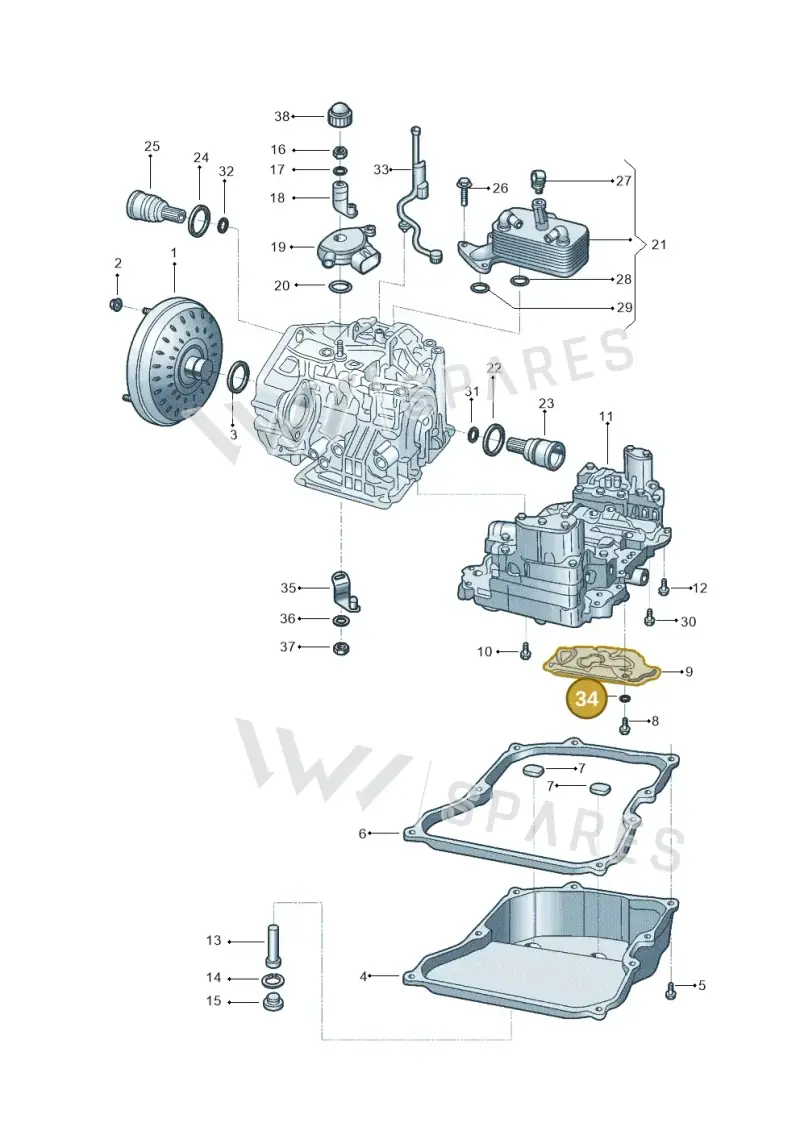WHT007120 — Volkswagen Golf 1.6 (2015-2019) diagram 602321200, position 34