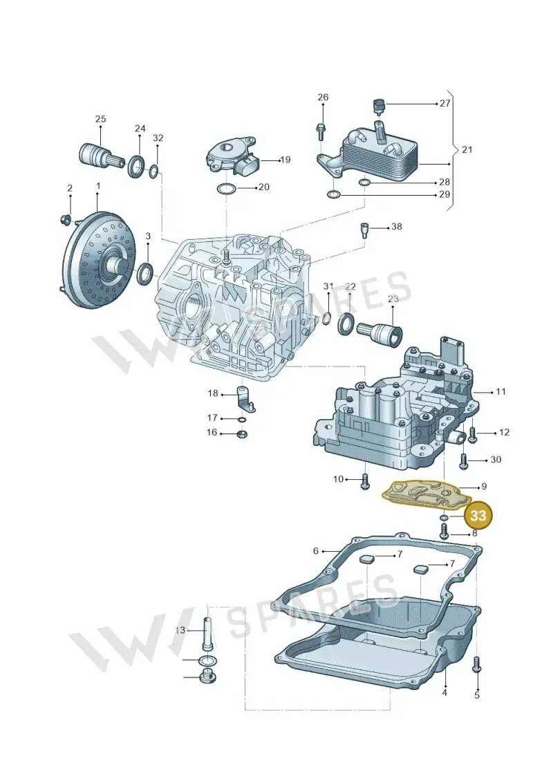 WHT007120 — Volkswagen Gran Santana (2015-2019) diagram 865321650, position 33
