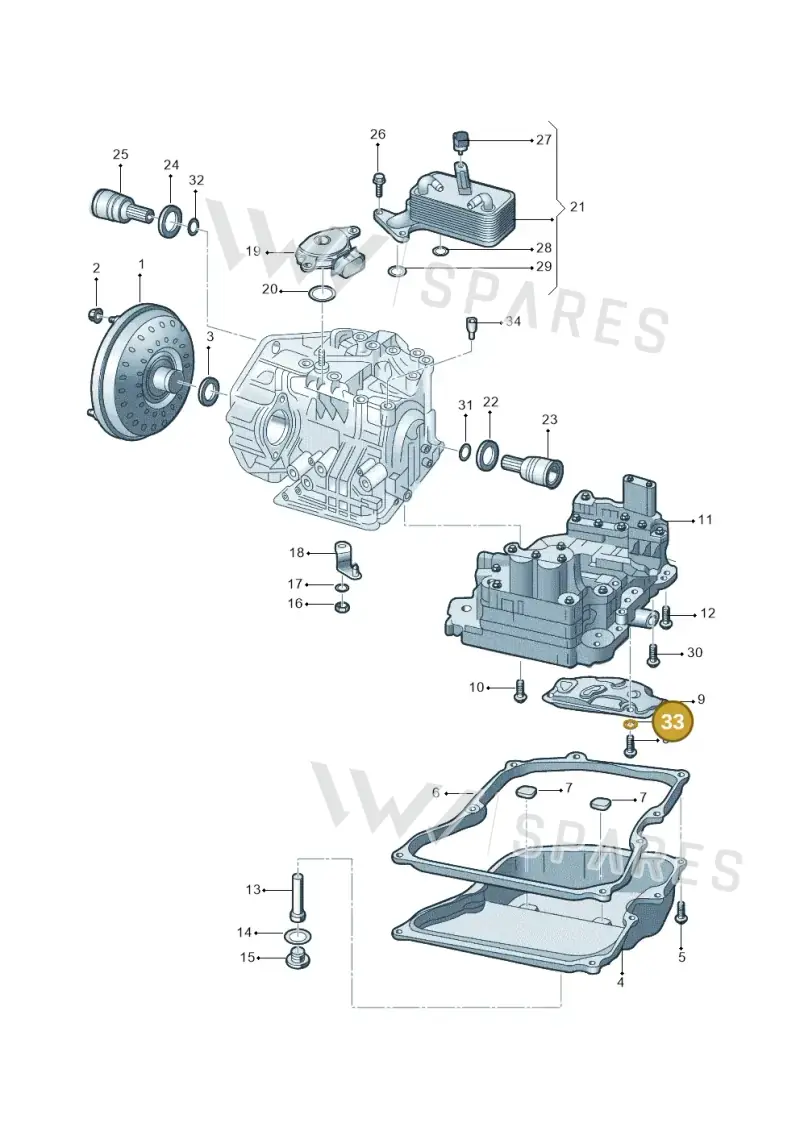 WHT007120 — Volkswagen Jetta (2019-) diagram 876321650, position 33