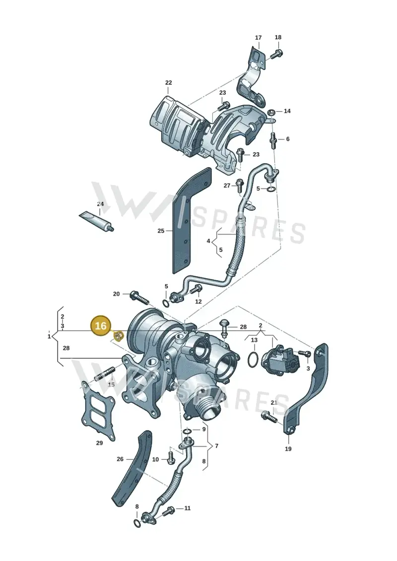 WHT007210 — Volkswagen Tiguan 2.0 (2023-) diagram 3cm145300, position 16