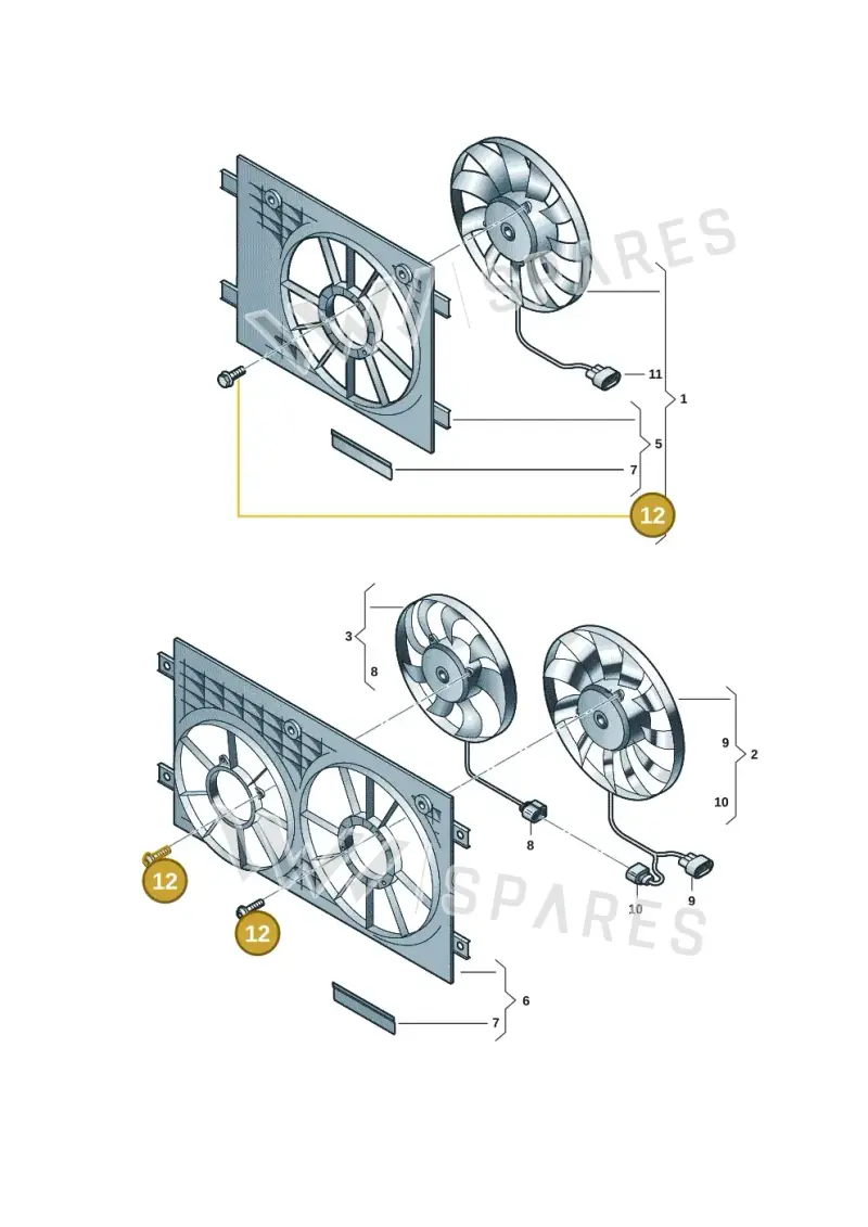 WHT007235 — Volkswagen Passat estate (2023-) diagram 57x959130, position 12