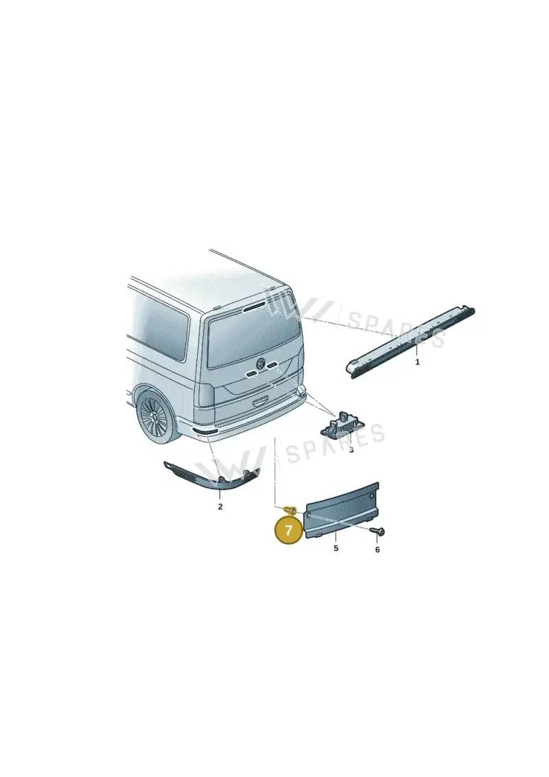WHT007341 — Volkswagen Transport. multivan (2019-2024) diagram 7em945020, position 7