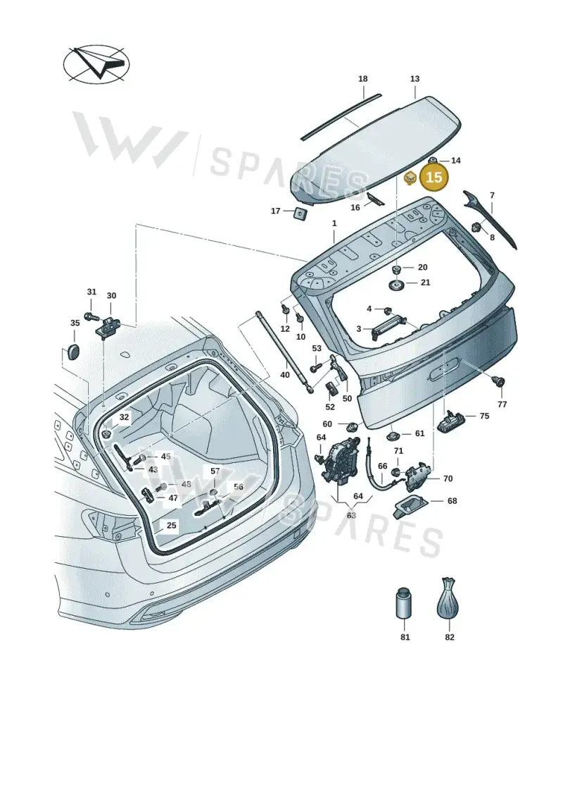 WHT007362A — Volkswagen ID.7 Limousine Pro (2023-) diagram 14b827100, position 15