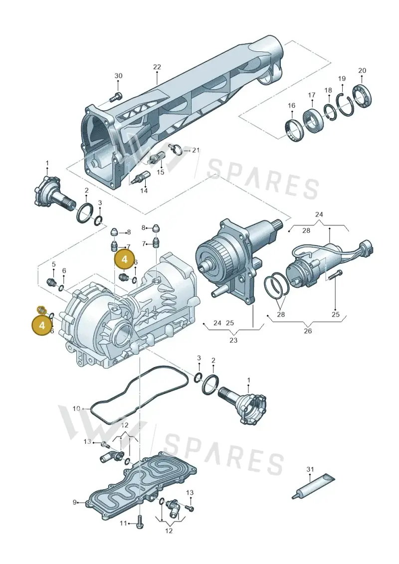 WHT007394 — Audi R8 Spyder (2015-2024) diagram 872409100, position 4