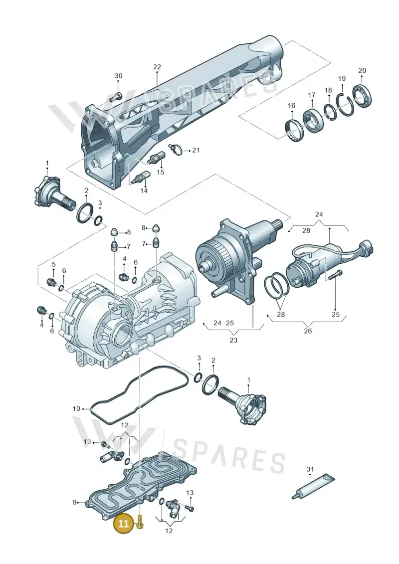 WHT007396 — Audi R8 Spyder (2015-2024) diagram 872409100, position 11