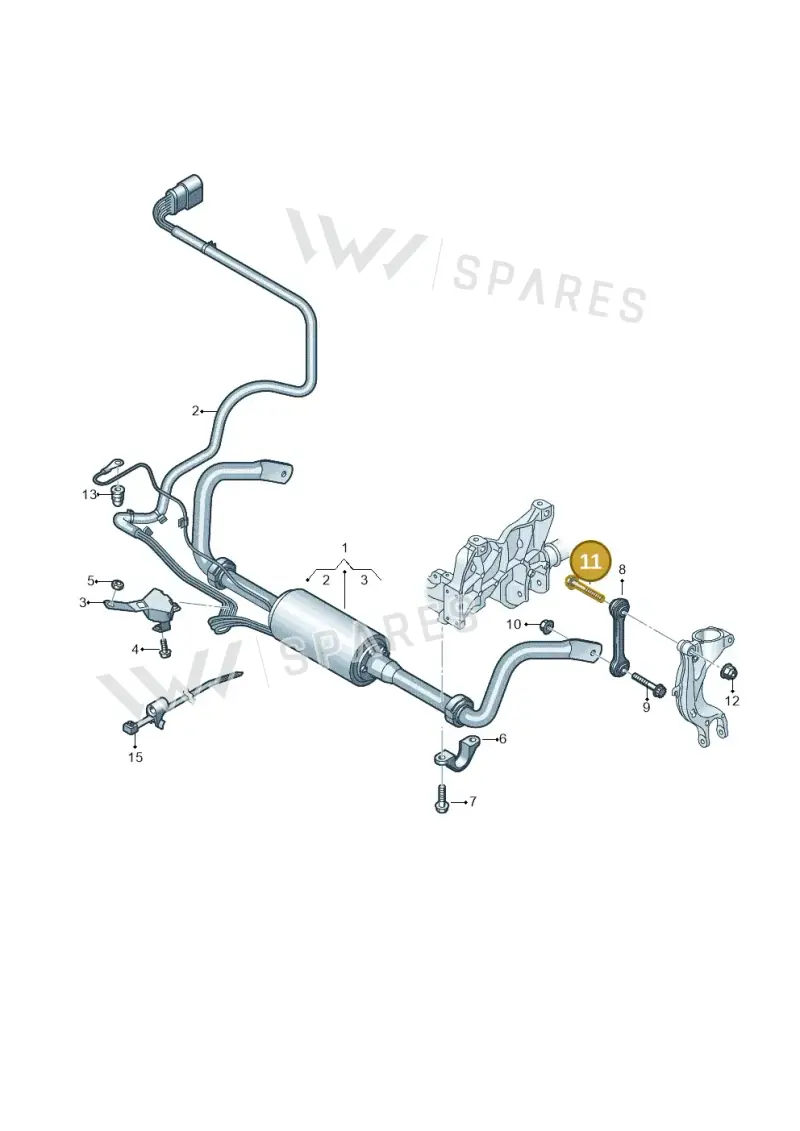 WHT007422 — Volkswagen Touareg (2017-2023) diagram 439407250, position 11