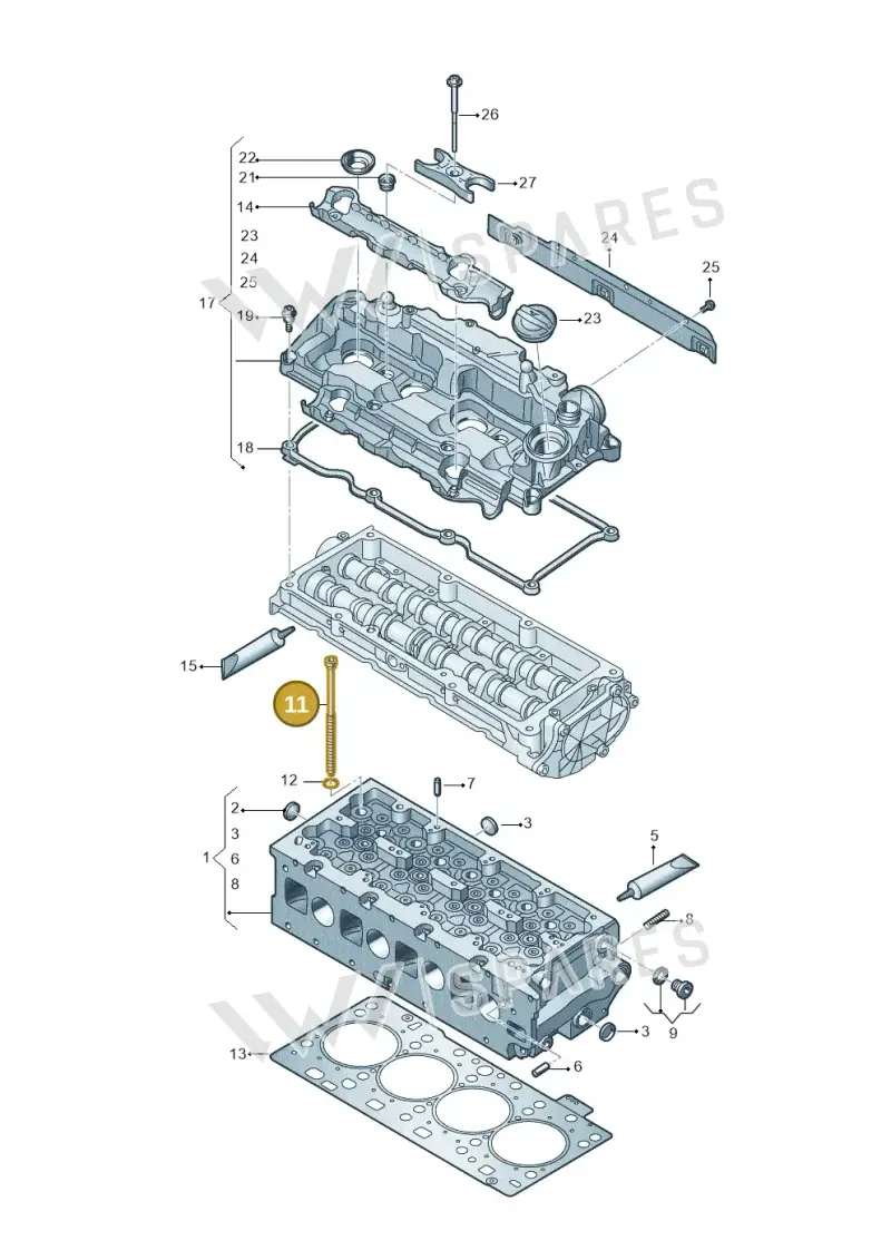 WHT007433 — Volkswagen Passat estate (2023-) diagram 793103066, position 11