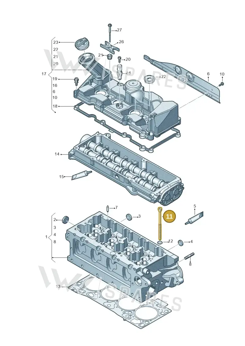 WHT007433 — Volkswagen Transport. multivan (2019-2024) diagram 806103700, position 11