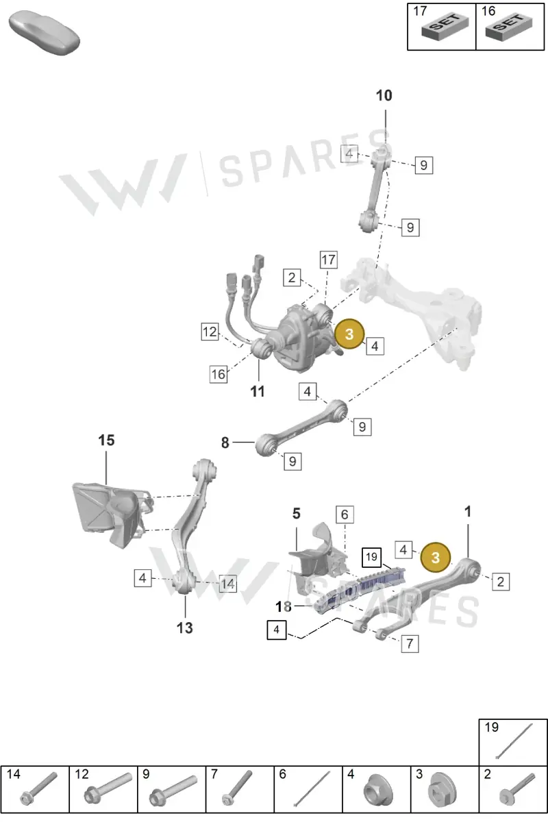 WHT007492 — Porsche 911 (2020-2022) diagram p53501015, position 3