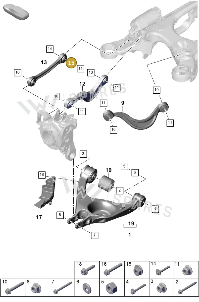 WHT007492 — Porsche Panamera (2023-2025) diagram p62501050, position 15