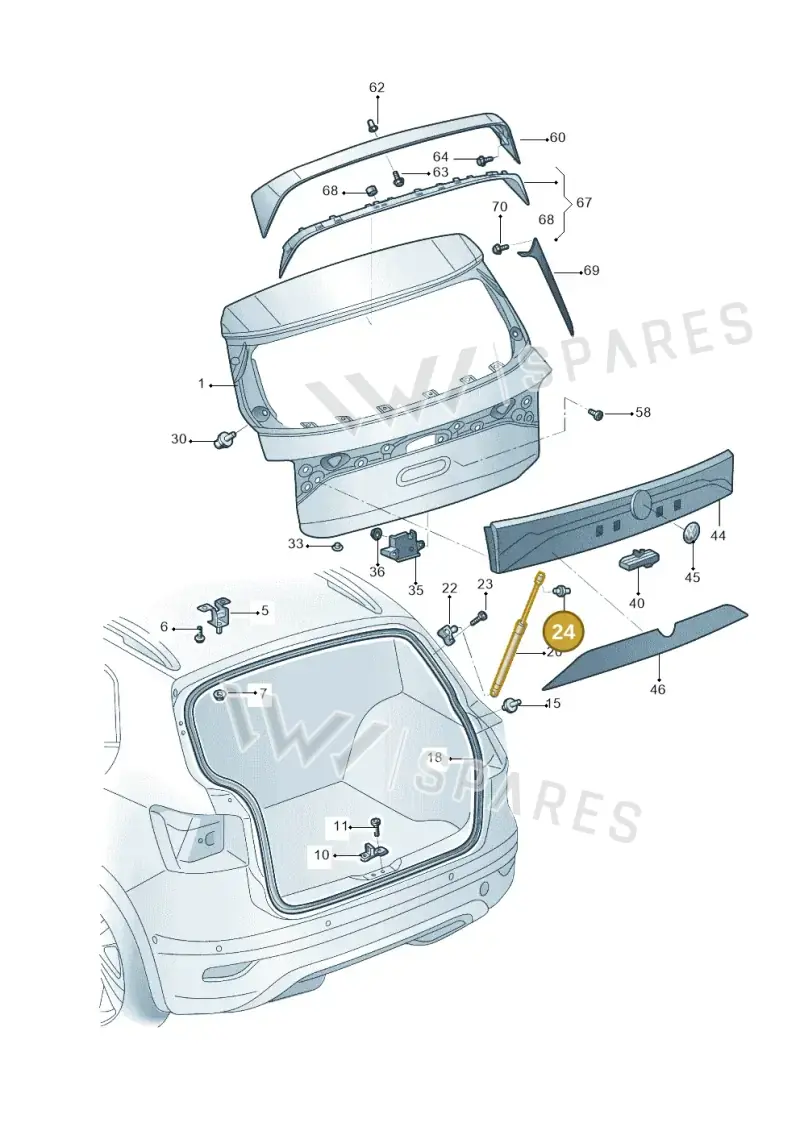 WHT007501 — Volkswagen T-Cross (2019-2024) diagram 579827010, position 24