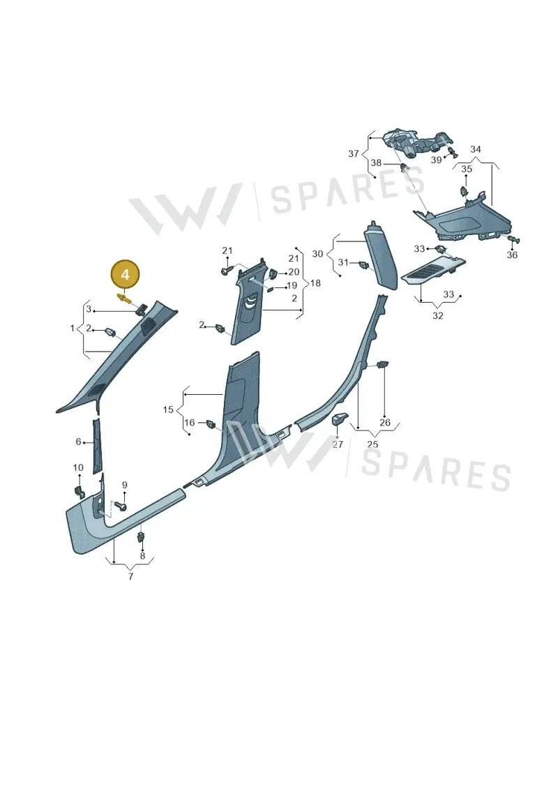 WHT007506 — Audi Q5 (2016-2025) diagram 896867670, position 4