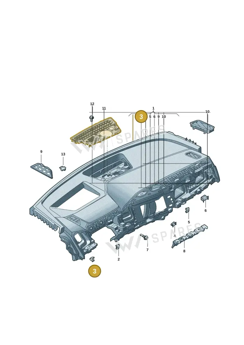 WHT007531 — Audi Q5 e-tron (2021-) diagram 89d857100, position 3