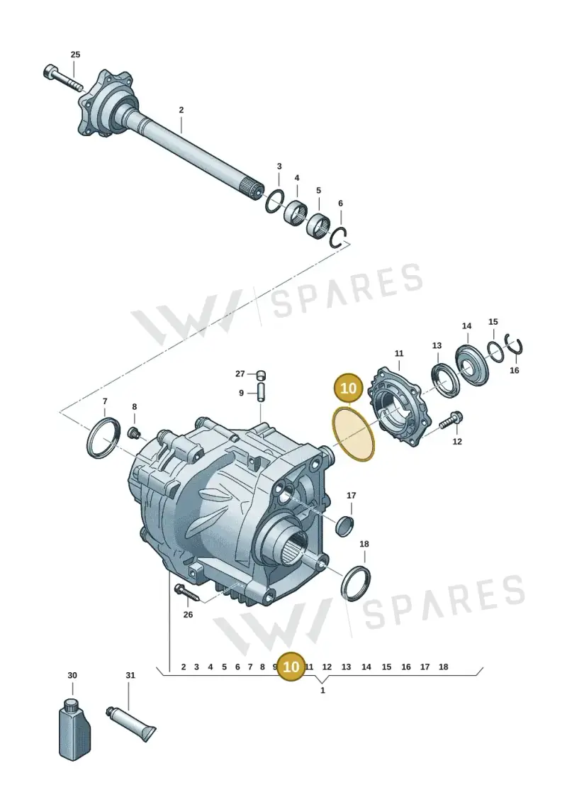 WHT007545 — Volkswagen Tiguan 2.0 (2023-) diagram 57x409590, position 10