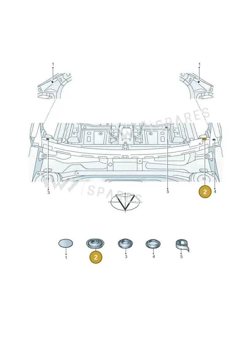 WHT007625 — Volkswagen Passat estate (2023-) diagram 3j0803700, position 2