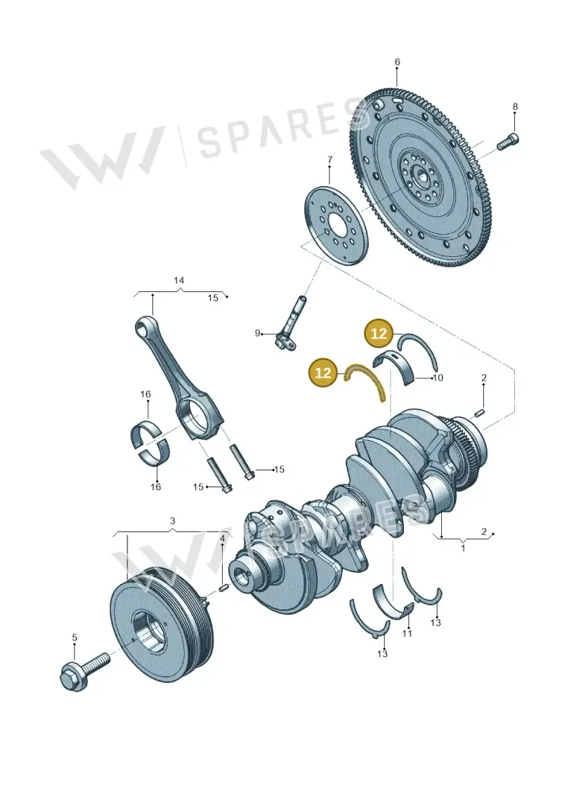 WHT007637A — Audi RS6 Avant (2019-2025) diagram 819105100, position 12